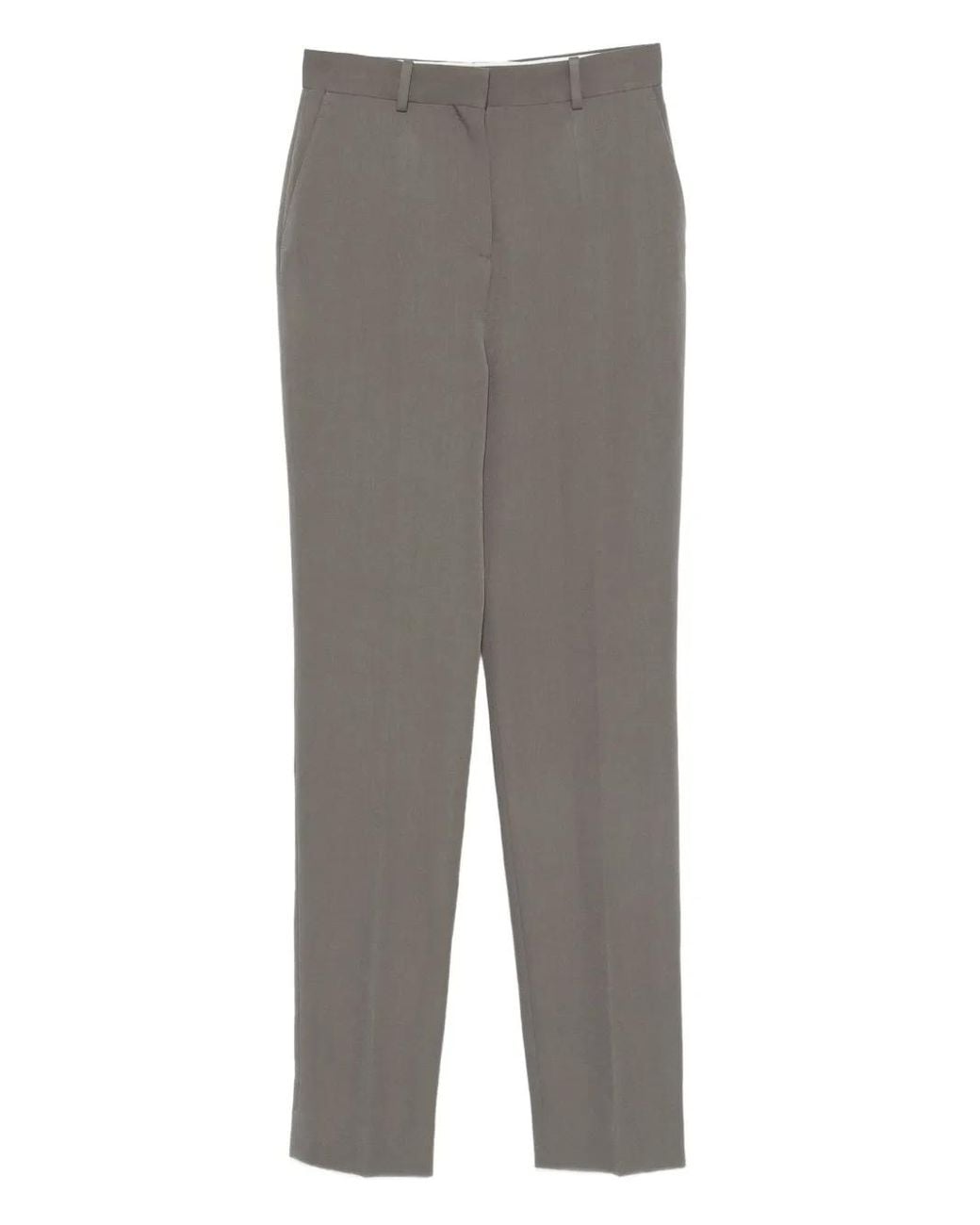 Calvin Klein Gray Lucia Straight-Leg Trousers