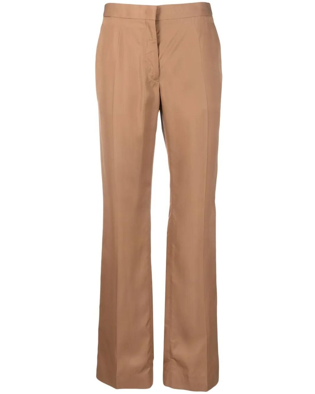 Jil Sander Natural Flared Tailored Trousers