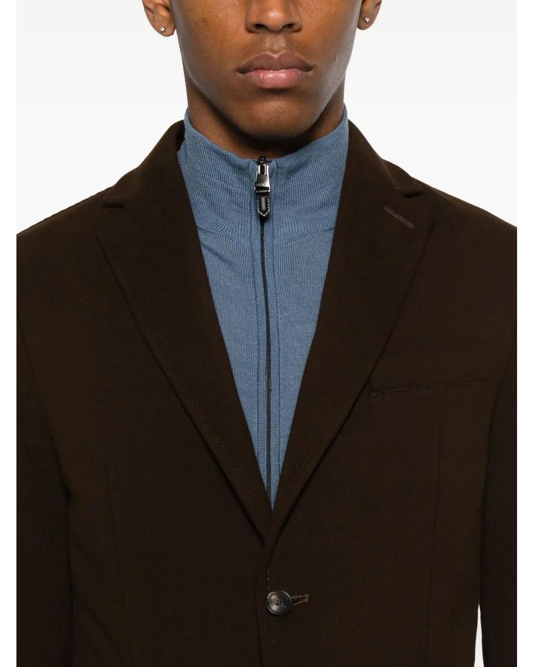 Circolo 1901 Black Button Patch-Pocket Jacket for men