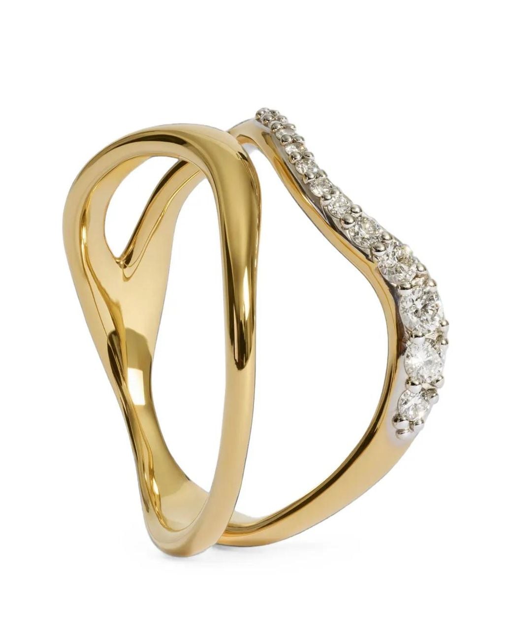 Monica Vinader Metallic Riva Diamond Wrap Ring