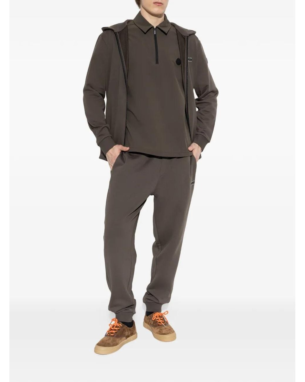 Moncler Gray Zip-Throughs for men