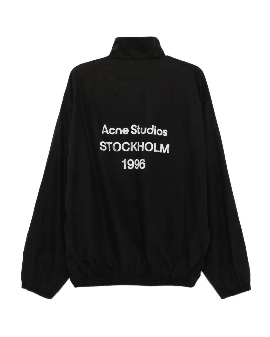 Acne Black Washed Logo Jacket