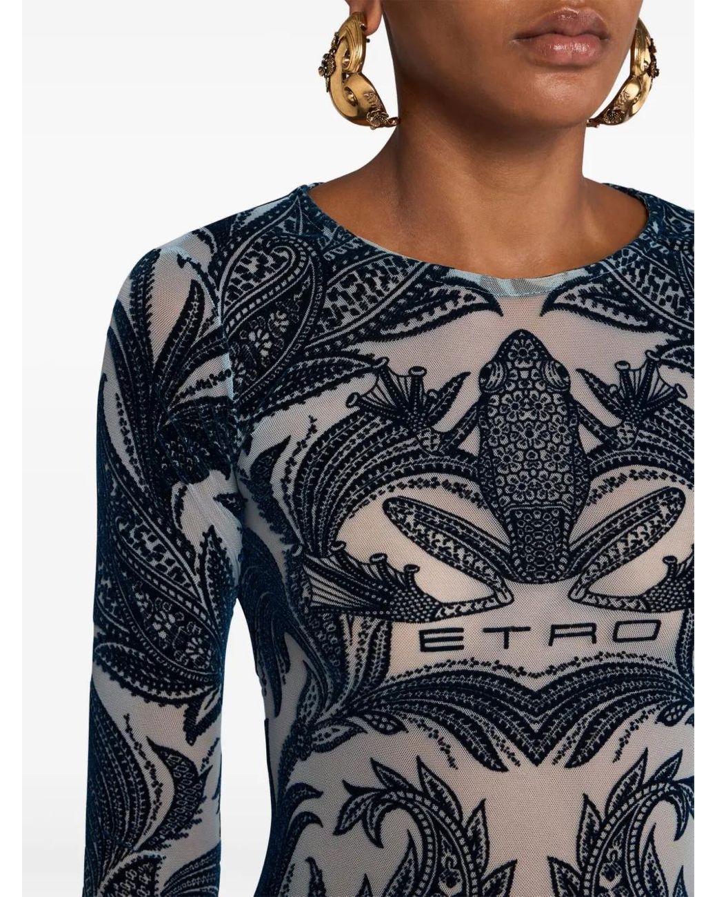 Top di Etro in Blue
