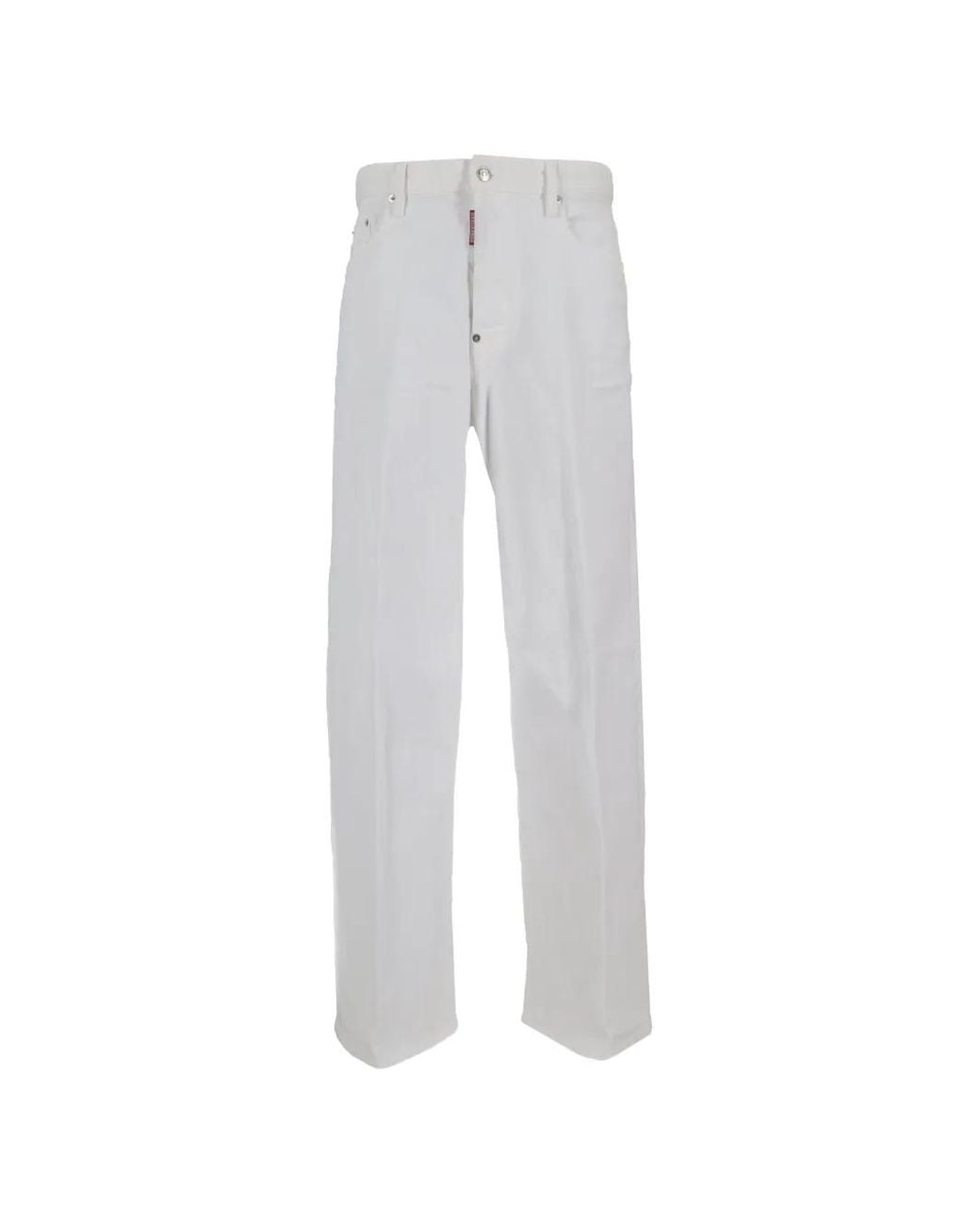 DSquared² White Jean À Poches Multiples for men