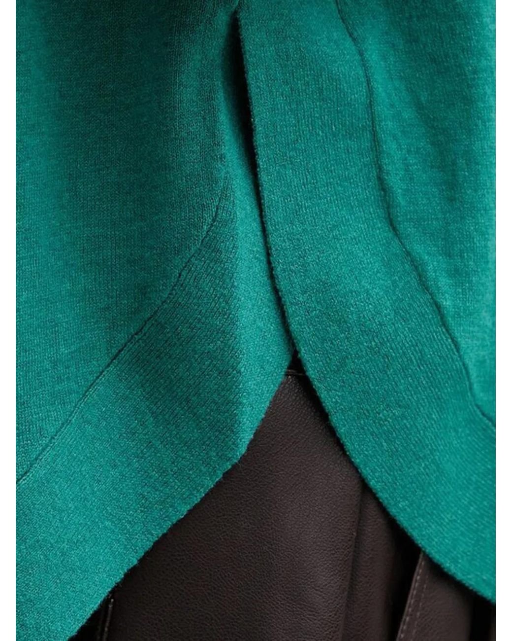Benetton Green Raglan-Sleeve Sweater