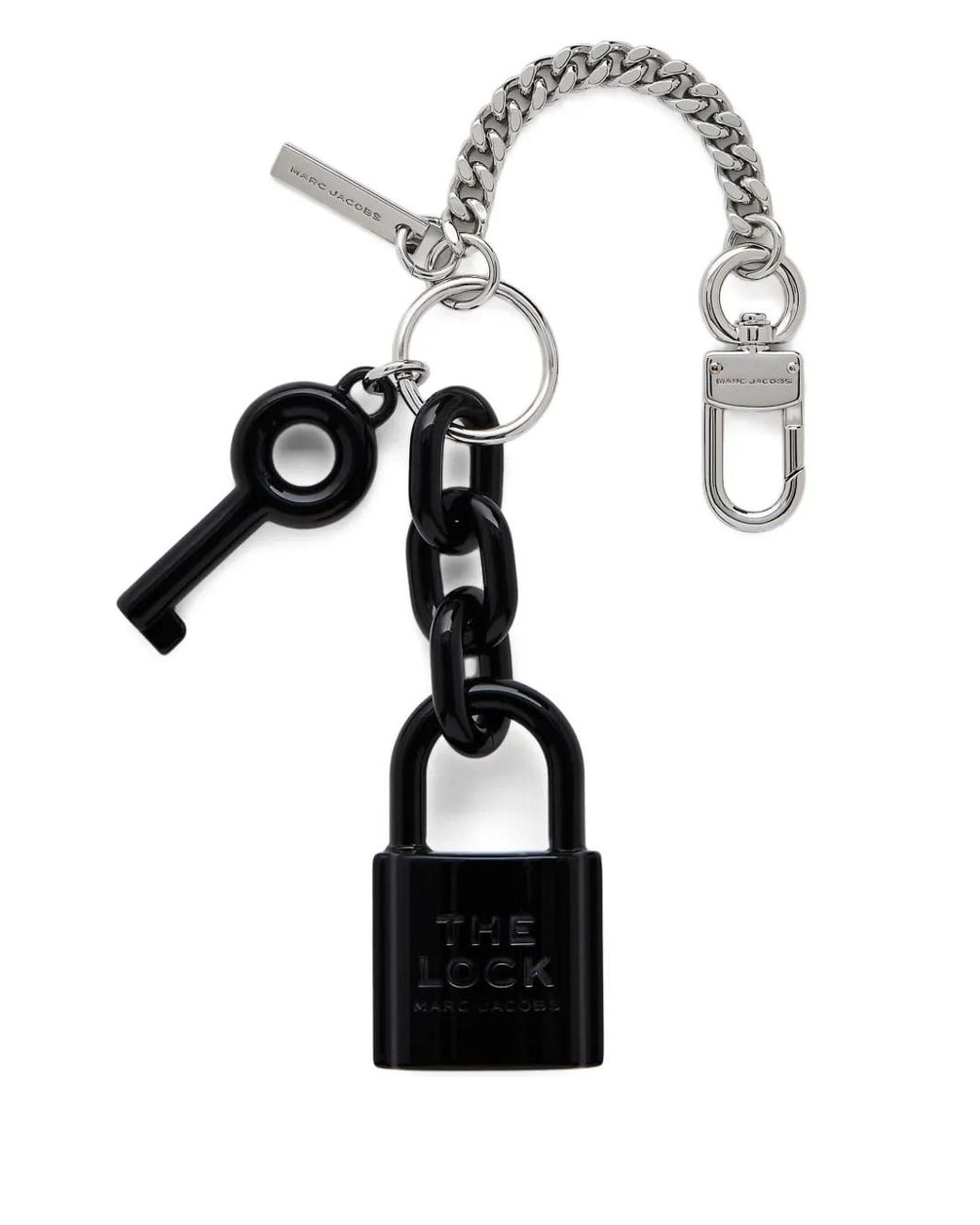Marc Jacobs White Lock Bag Charm
