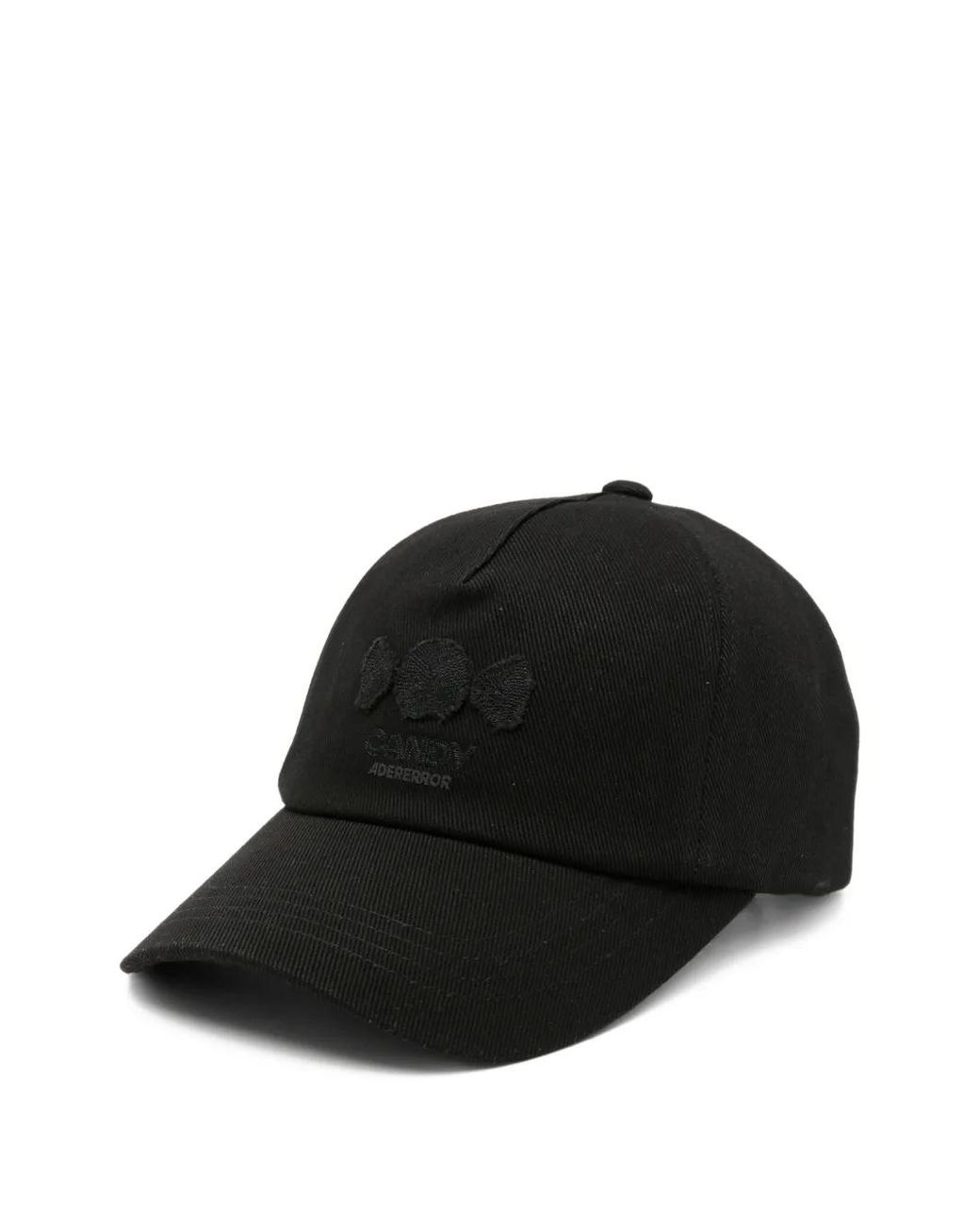 Adererror Black Logo-Embroidered Baseball Cap for men