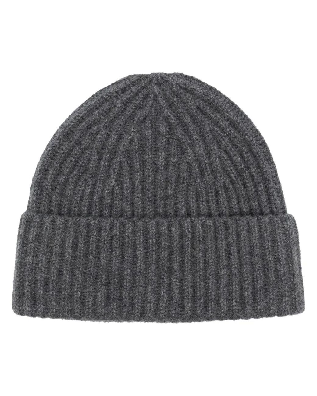 Lisa Yang Gray Martigny Knit Beanie
