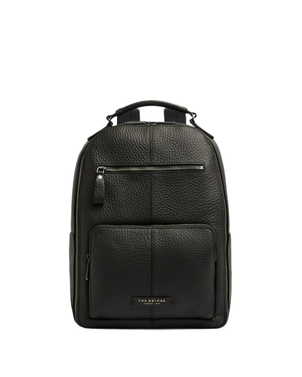 The Bridge Black Sac À Dos Manfredi En Cuir for men