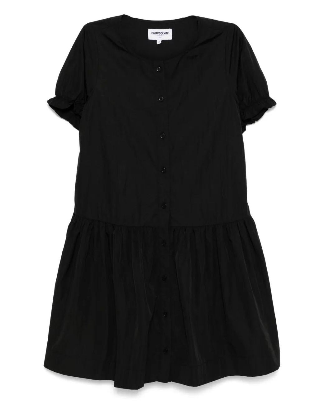 Chocoolate Black Robe À Manches Courtes