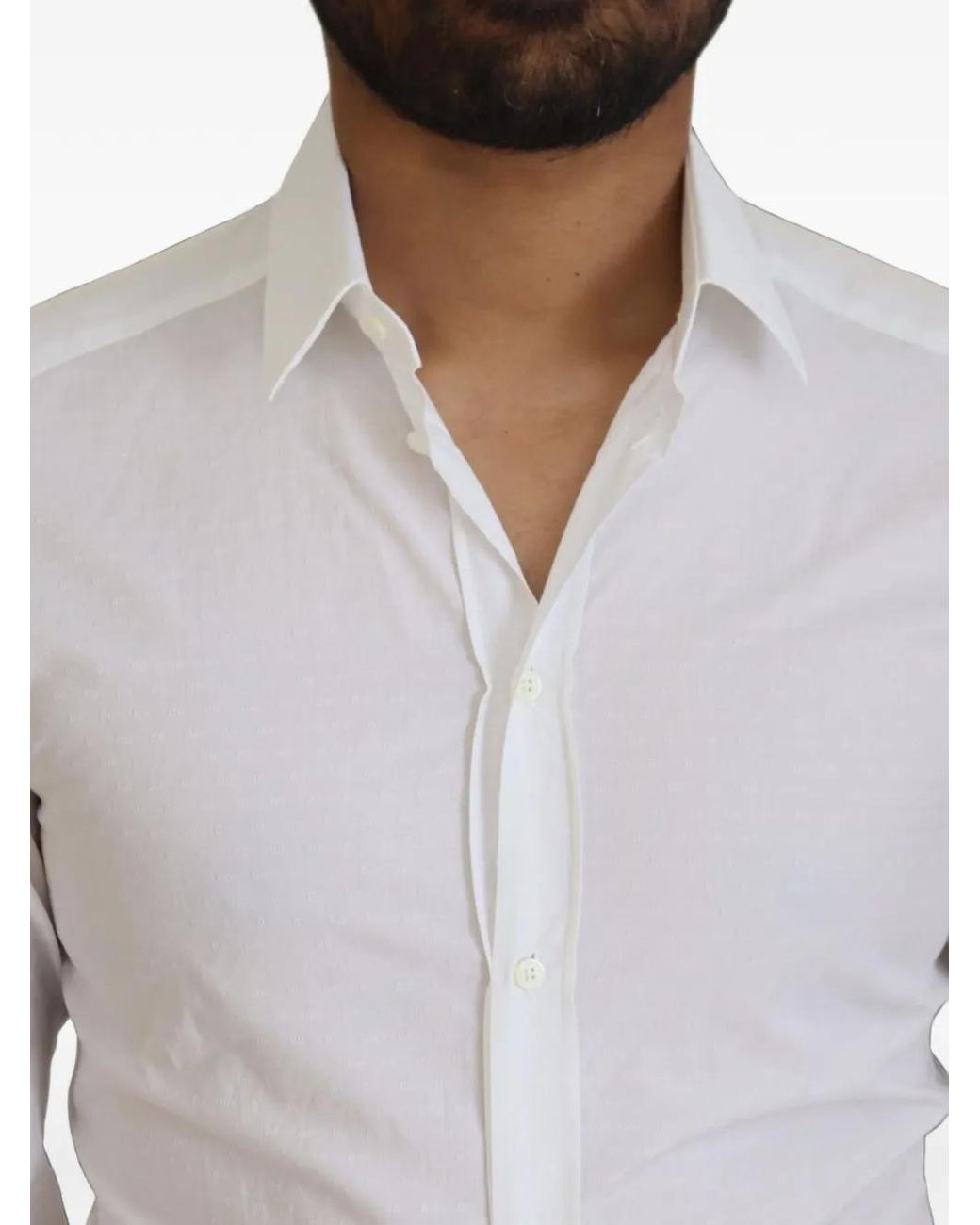 Dolce & Gabbana White Classic Plain Shirt for men