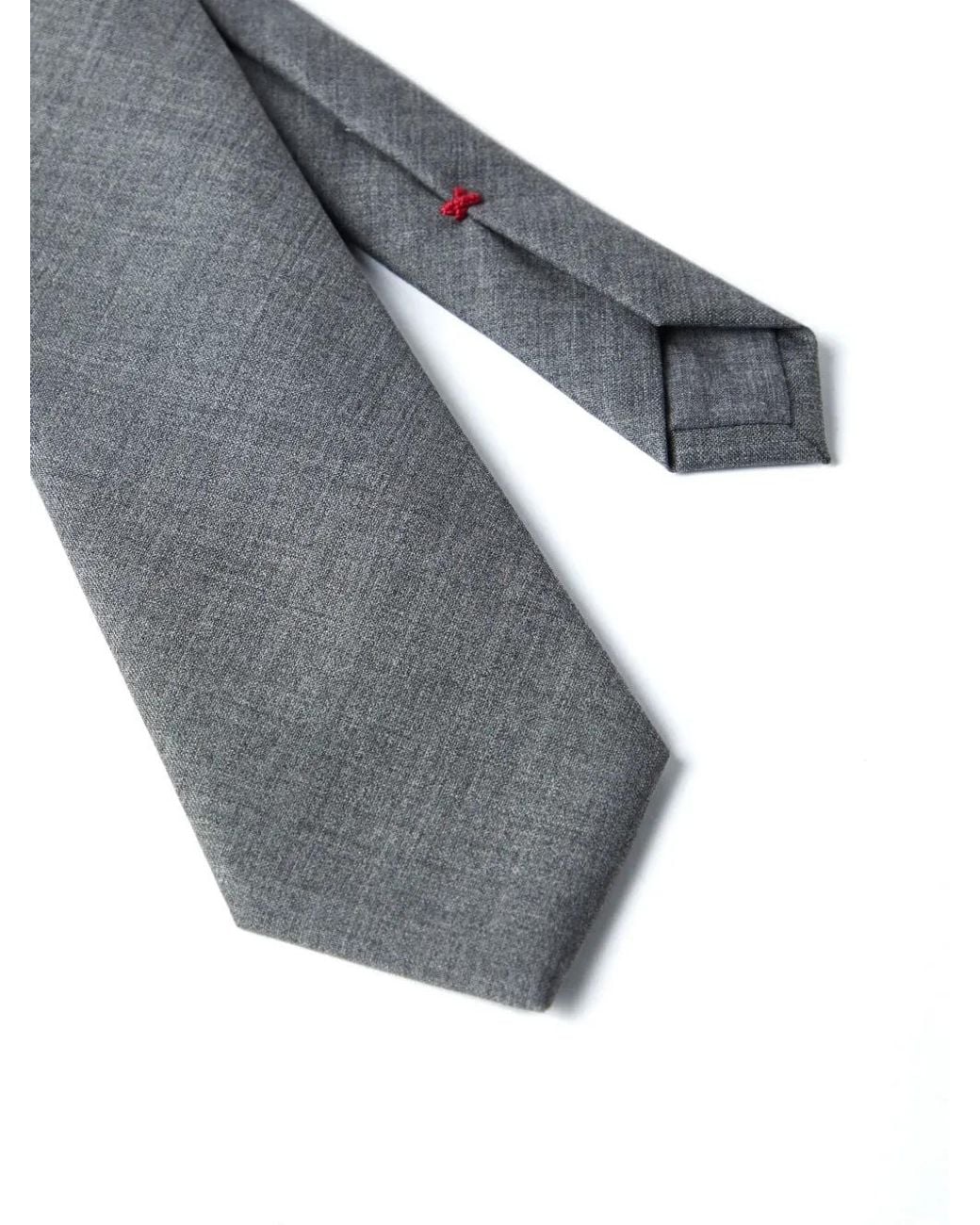 Brunello Cucinelli Gray Colored Tie Accessories for men
