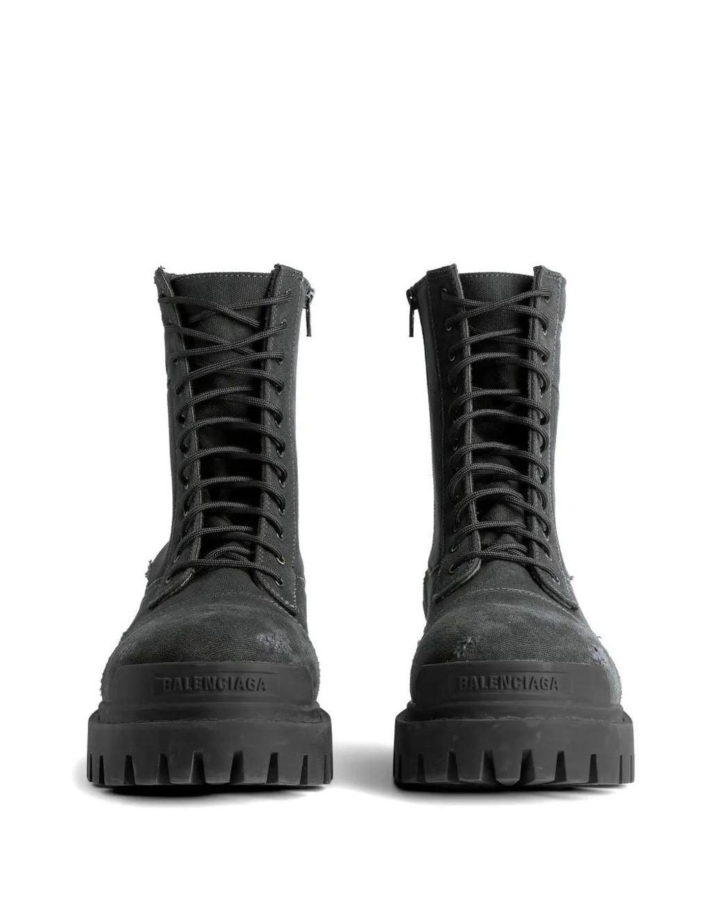 Balenciaga Black Combat Strike Boot for men