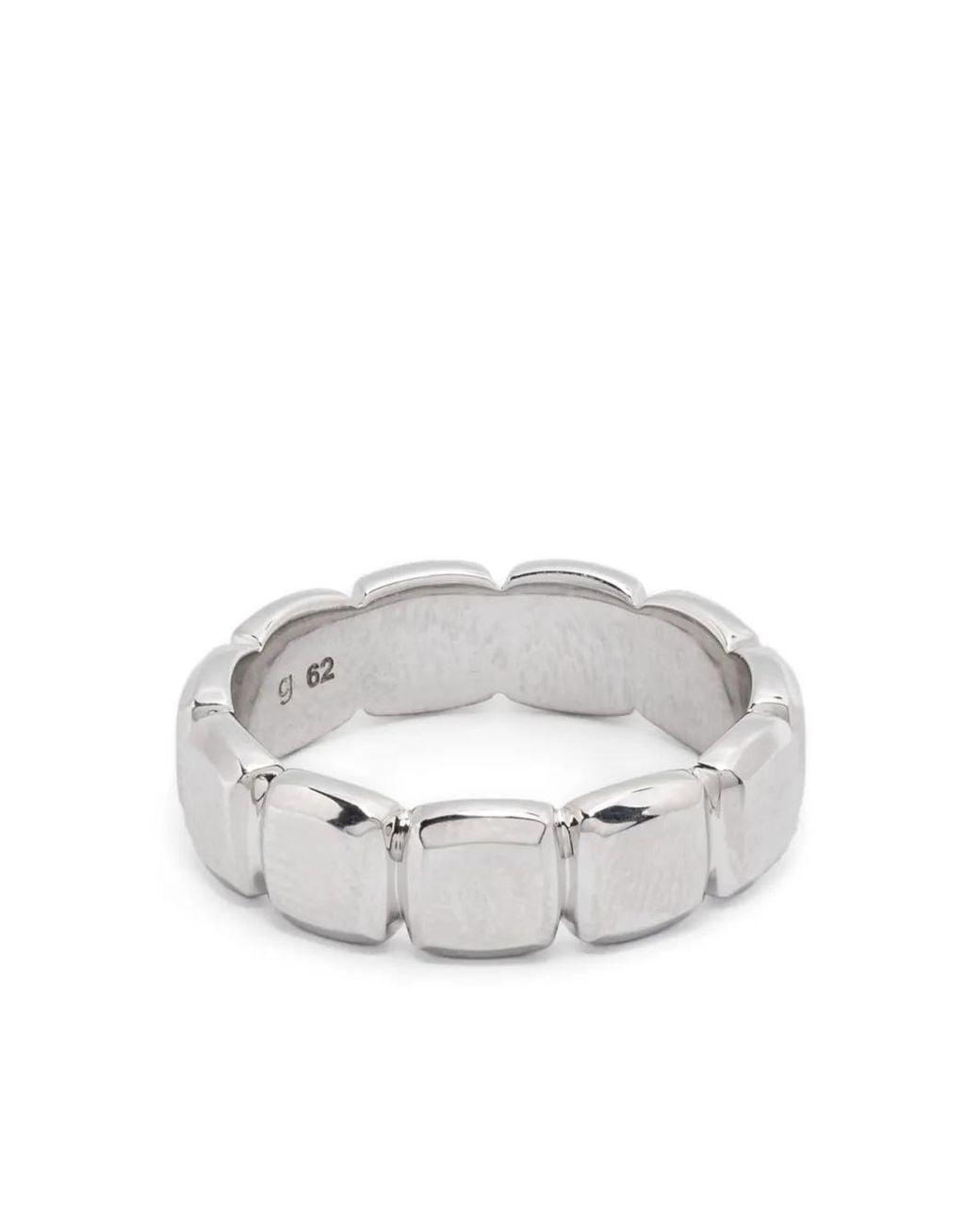 Tom Wood White Cushion Band Ring