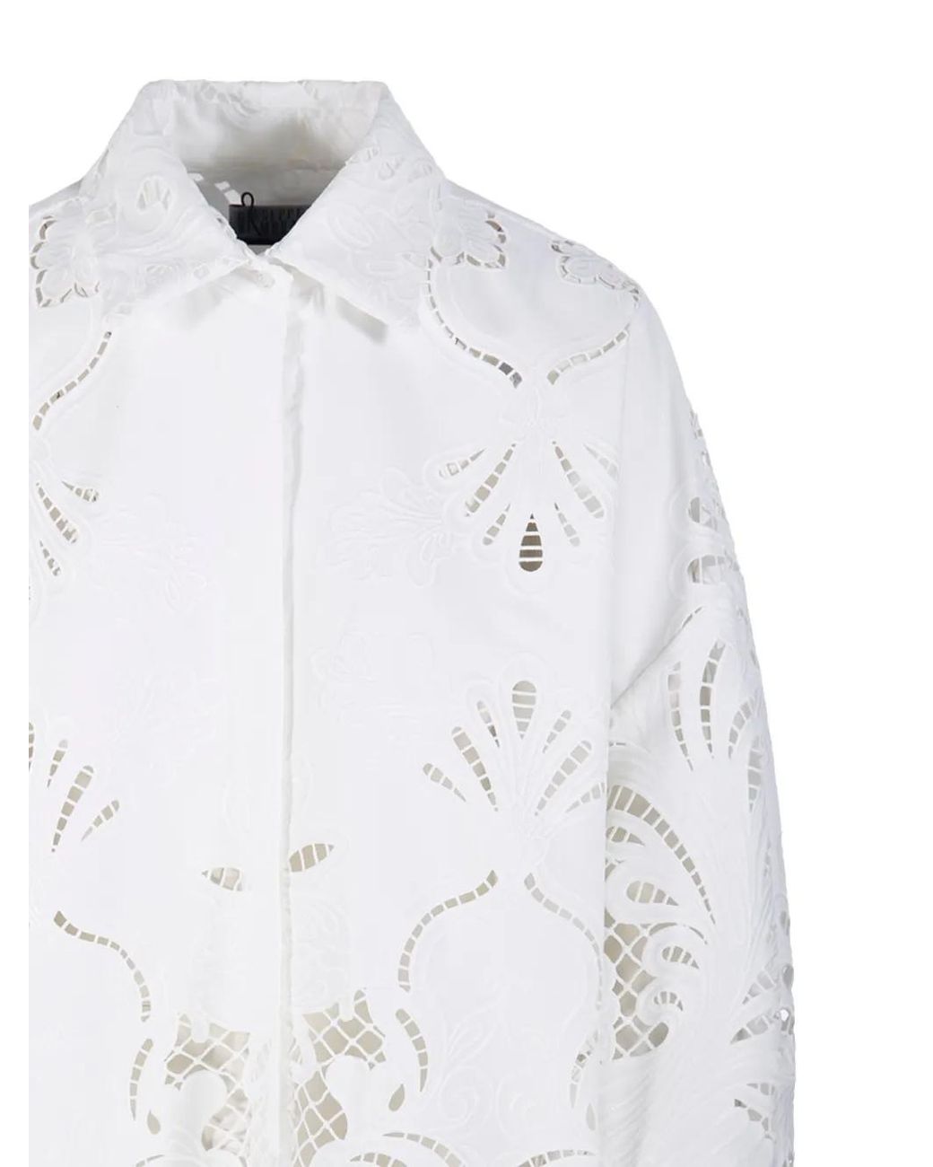 GIUSEPPE DI MORABITO White Openwork Shirt
