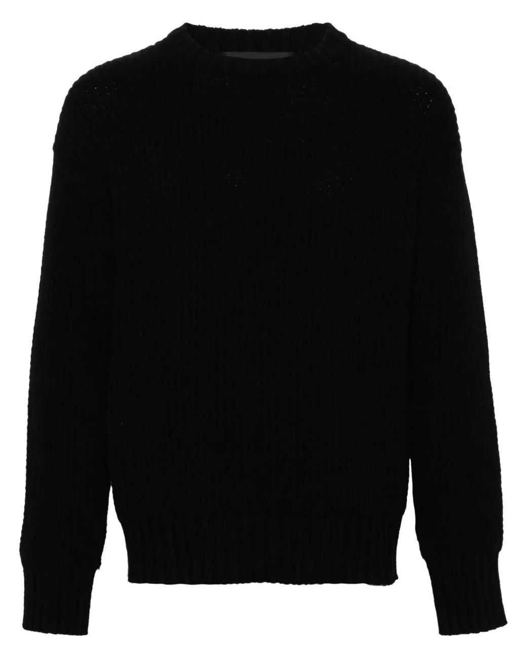 Alanui Black Finest Drop-Shoulder Jumper for men