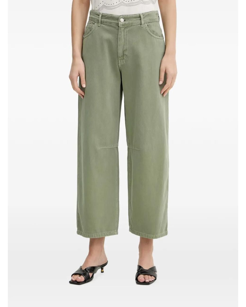 Haveone Green Jeans Mit Logo-Patch