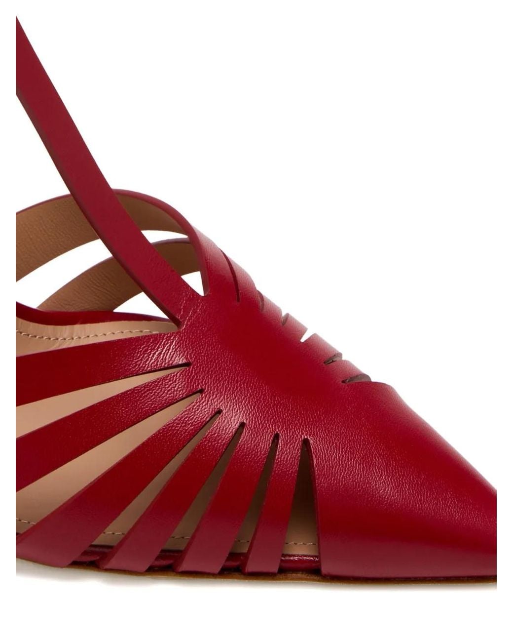 Malone Souliers Red 90Mm Jennifer Pumps
