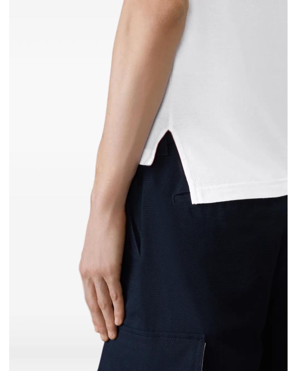 Thom Browne Blue Cotton T-Shirt for men
