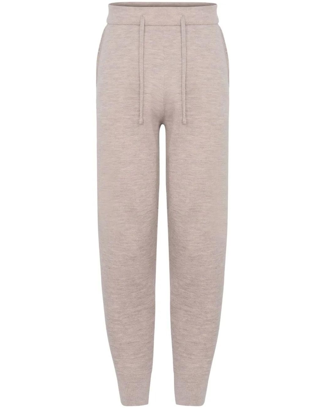 Yves Salomon Natural Knitted Trousers for men