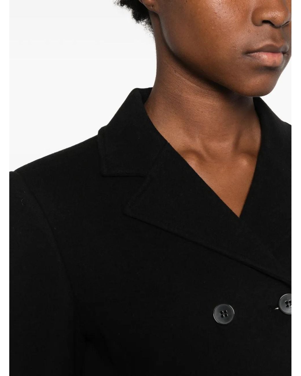 Emme Black Double-Breasted Jacket