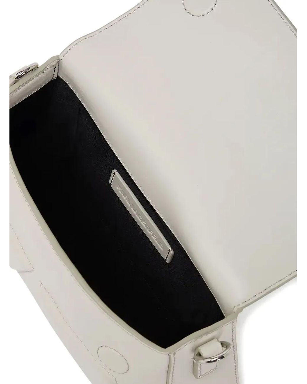Karl Lagerfeld White Shoulder Bag