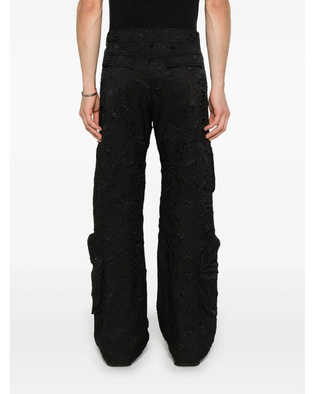 HELIOT EMIL Black Ventifact Trousers for men