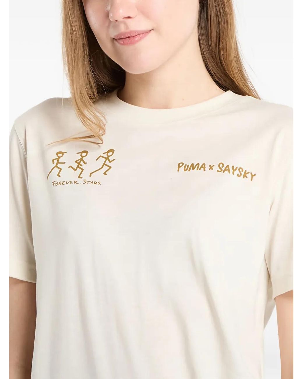 PUMA White X Saysky Printed T-Shirt