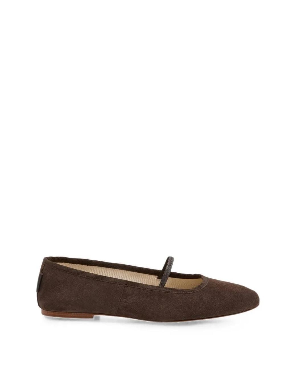 A.P.C. White Swan Suede Ballet Flats