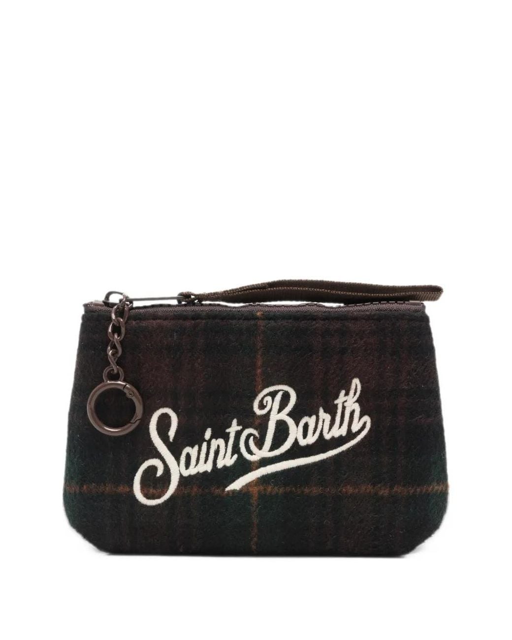 Mc2 Saint Barth Black Mini Aline Tartan Wallet
