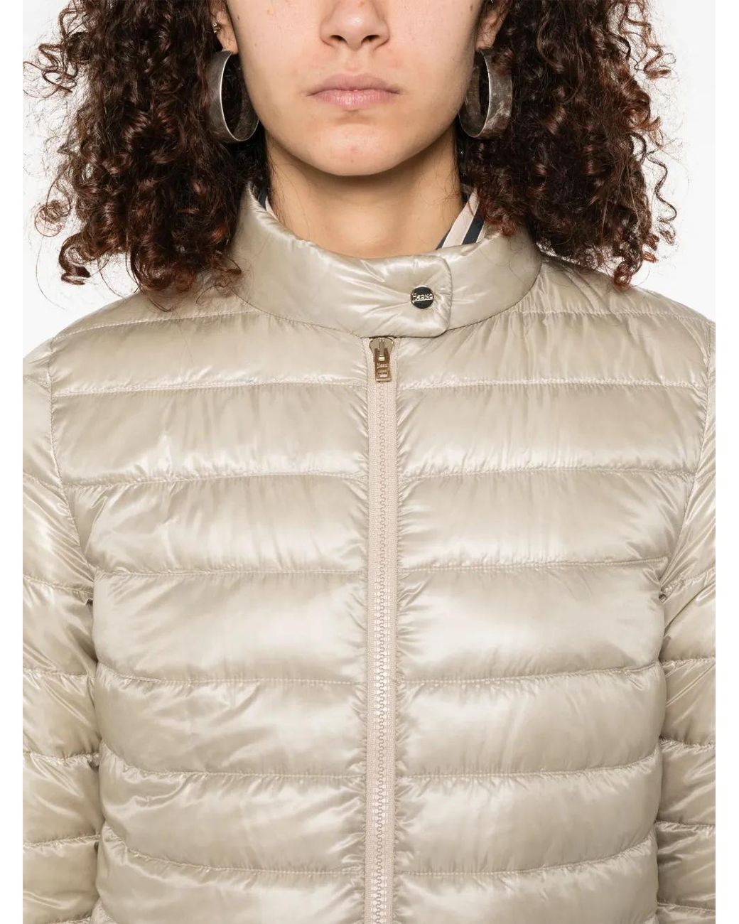 Herno Natural Nylon Short Down Jacket