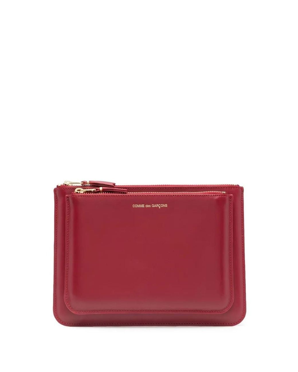 Comme des Garçons Red Logo-Detail Leather Wallet