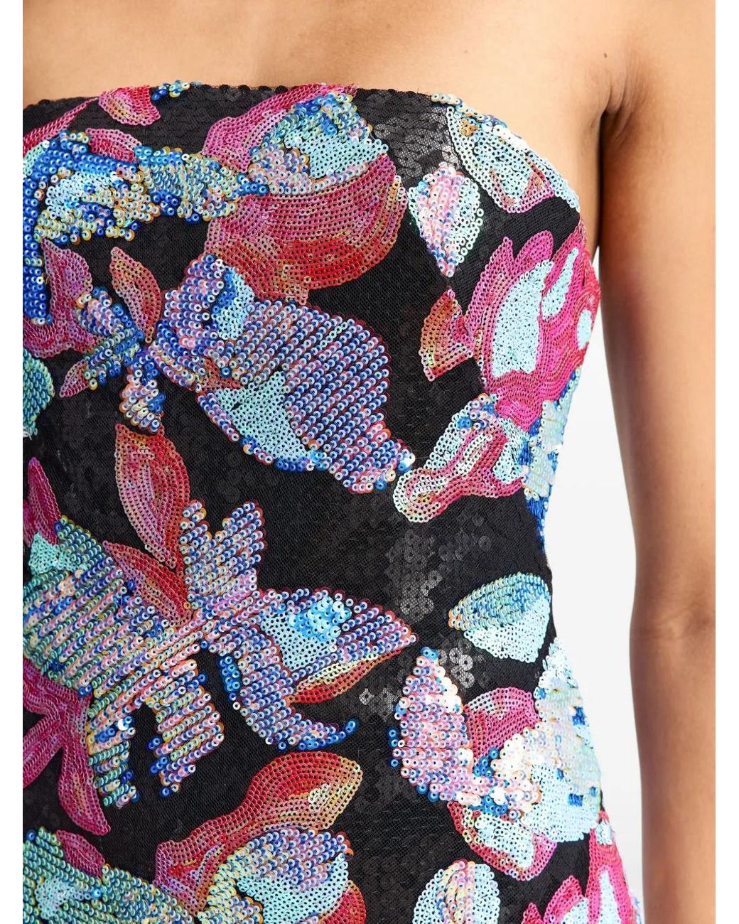 16Arlington Blue Stell Sequinned Mini Dress