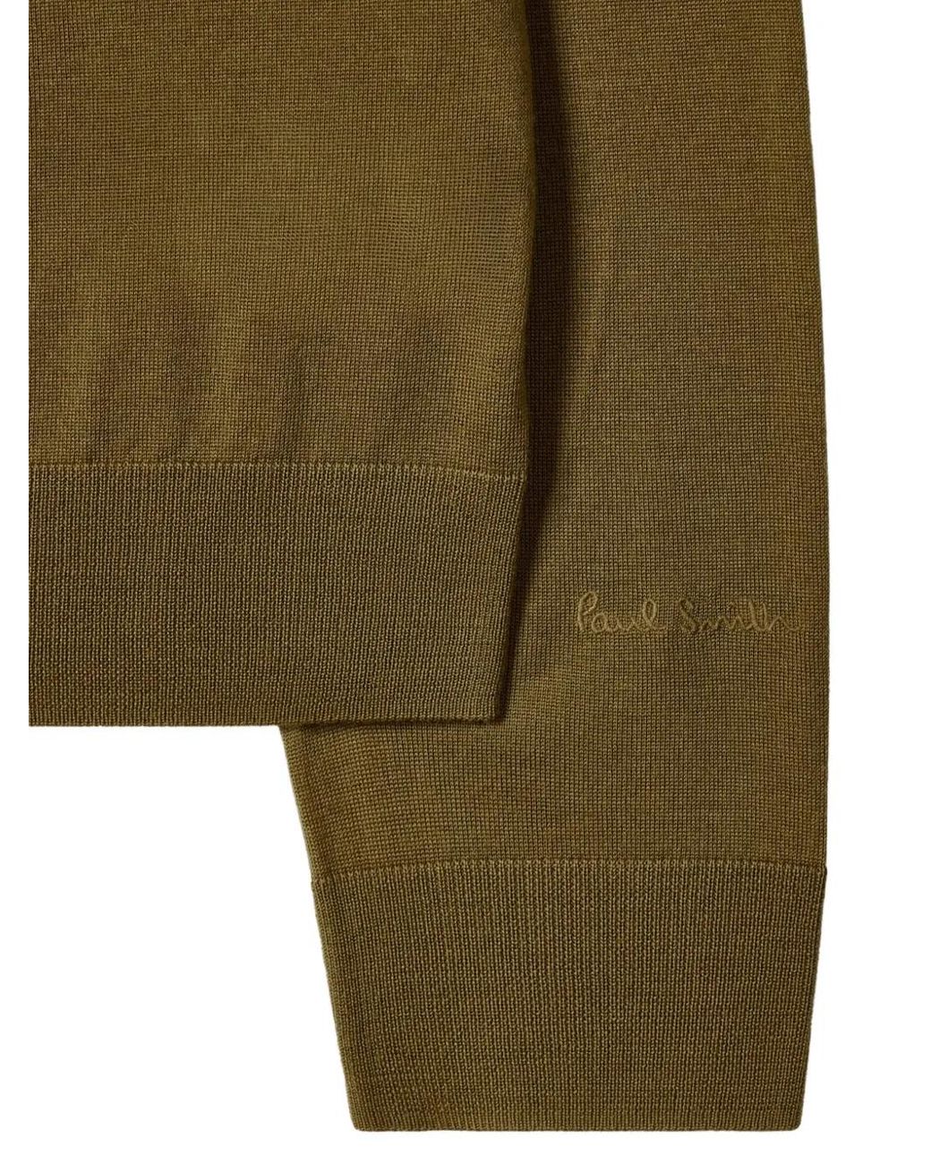 Paul Smith Green Merino Wool Sweater for men