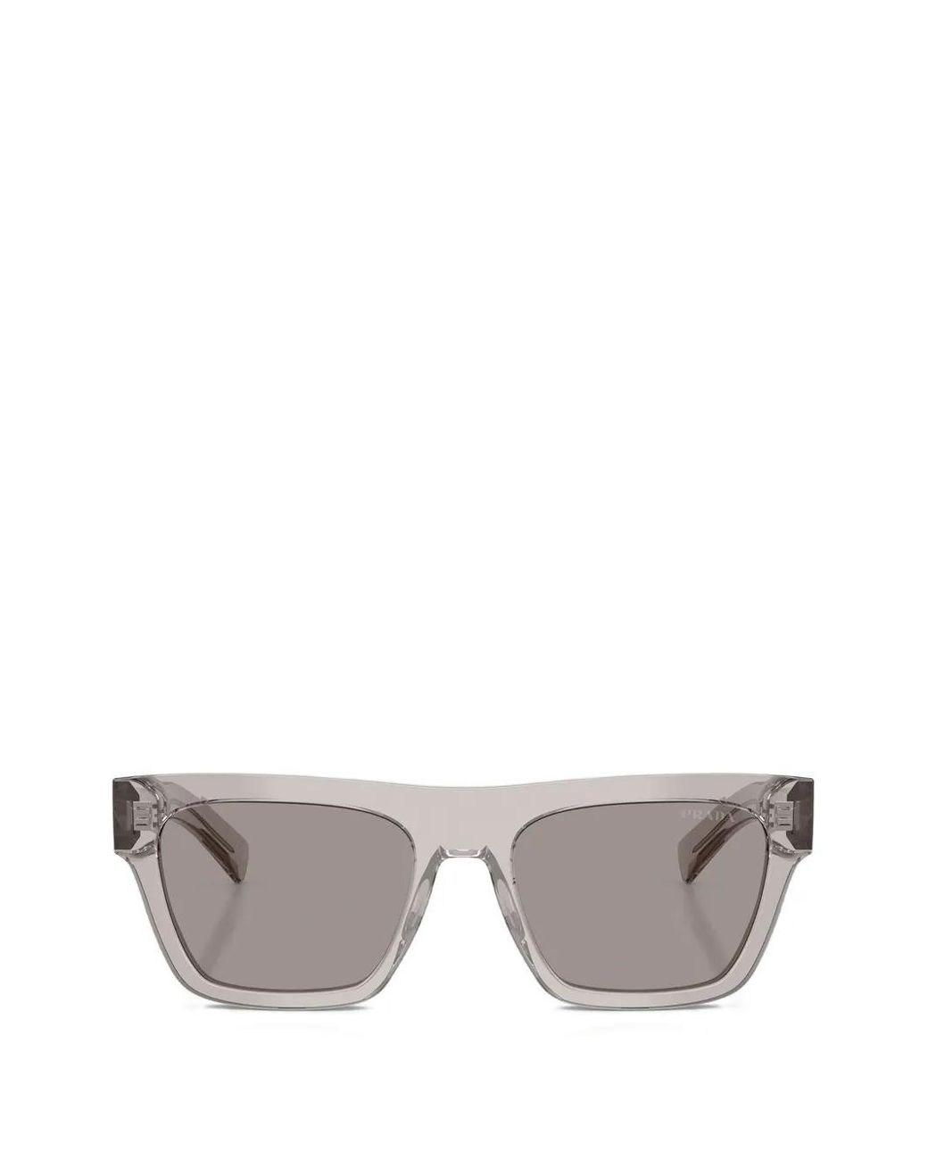 Prada Sonnenbrille Mit Eckigem Gestell in Gray für Herren