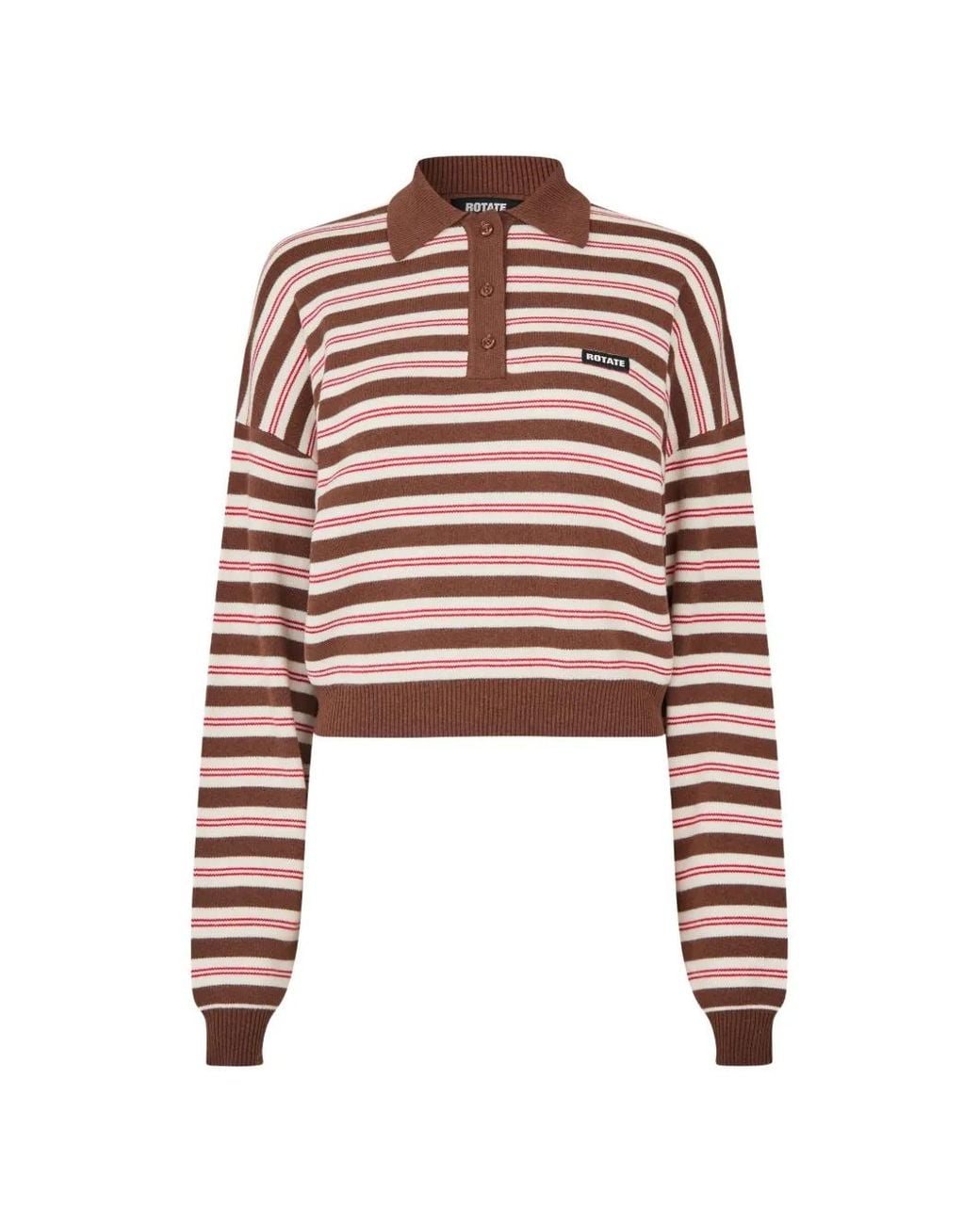 ROTATE BIRGER CHRISTENSEN Red Polo Slinky En Maille