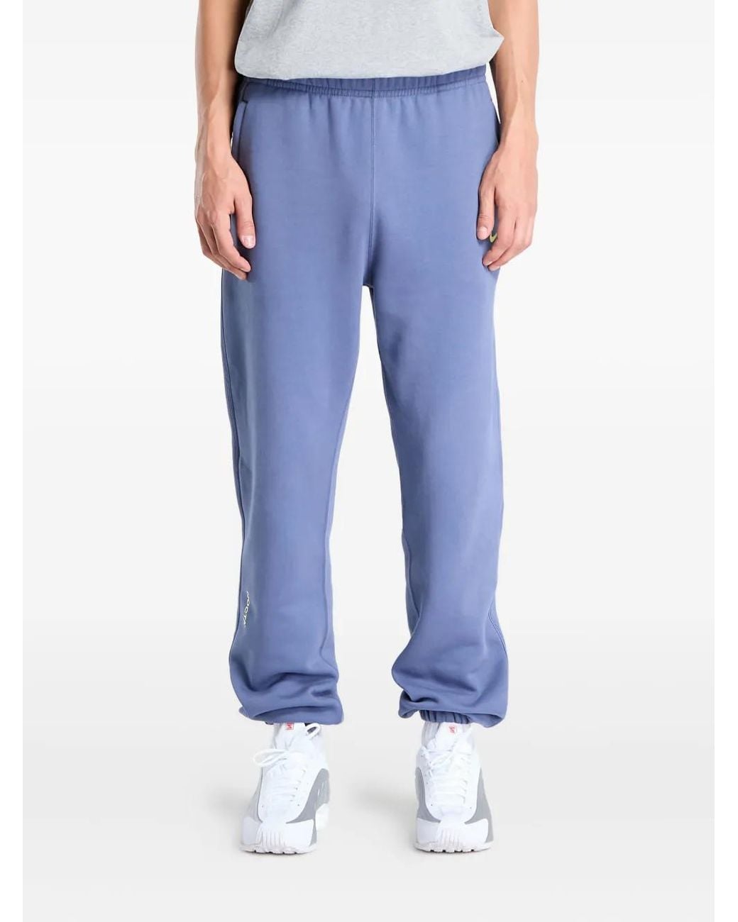 Nike Blue Fleece Logo Sweatpants for men