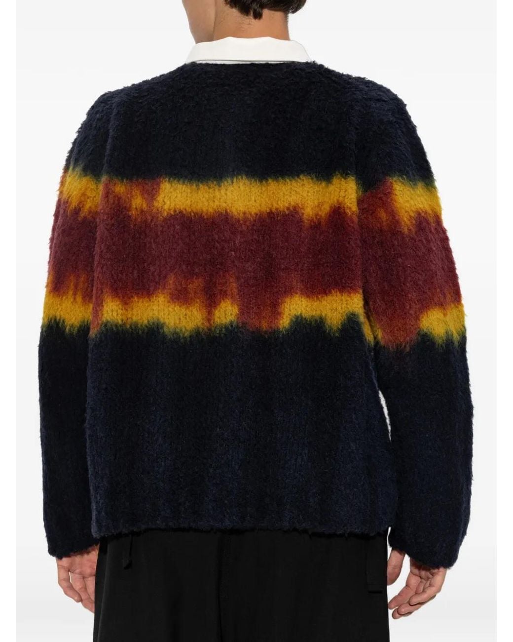 Sacai Black Gradient-Effect Sweater for men