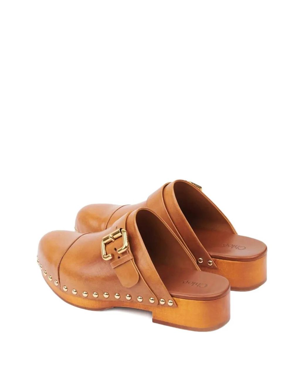 Chloé Brown Jeannette Clogs