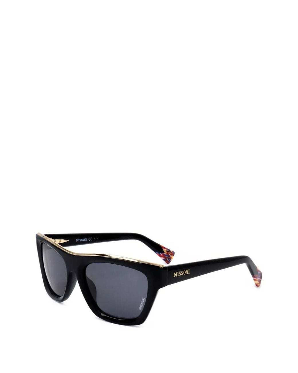 Missoni Black Lunettes De Soleil À Monture Rectangulaire