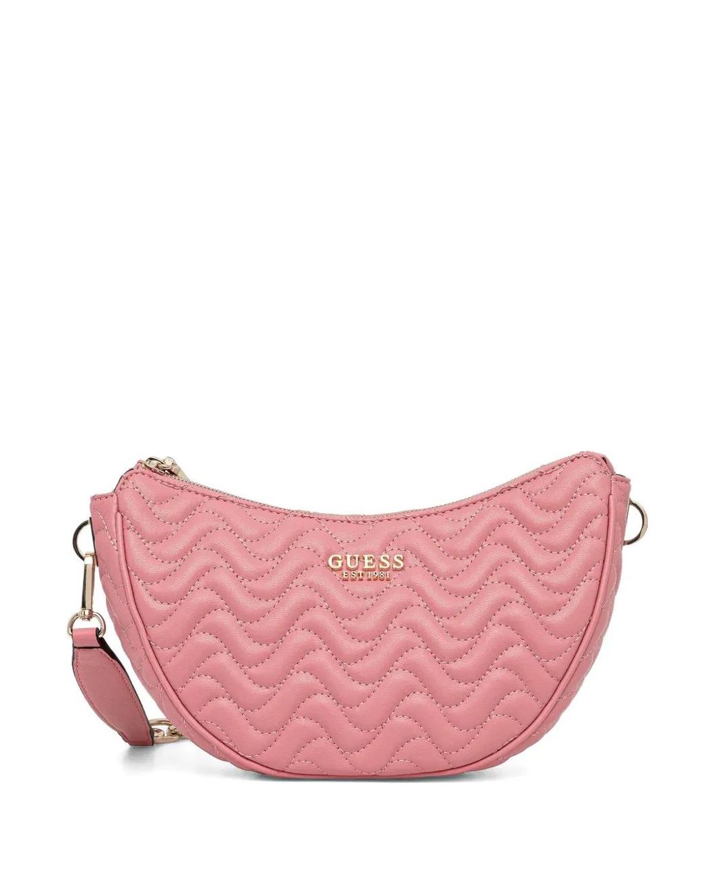 Guess Pink Melisandra Quilted Shoulder Bag