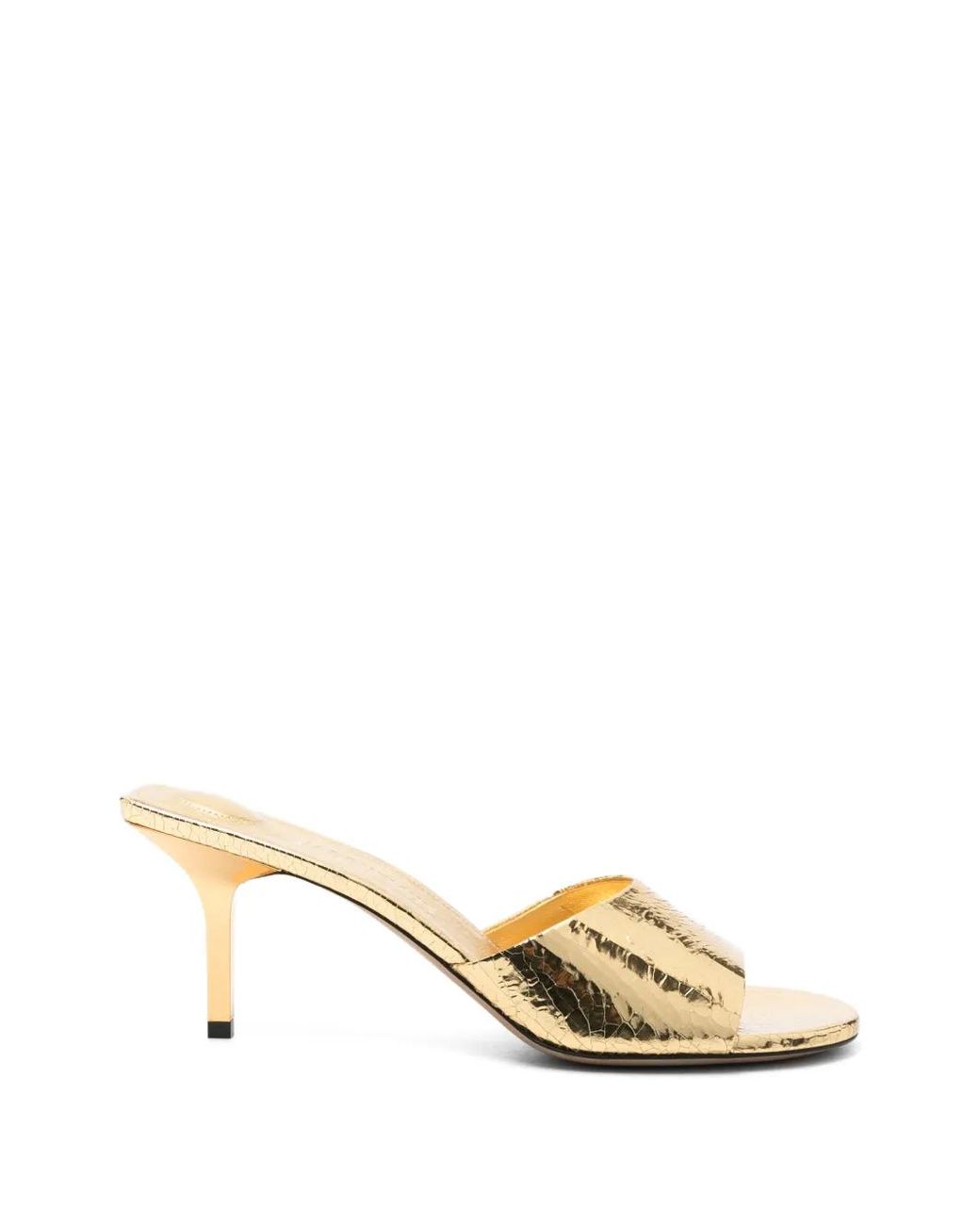 Jacquemus Metallic Heeled Mules