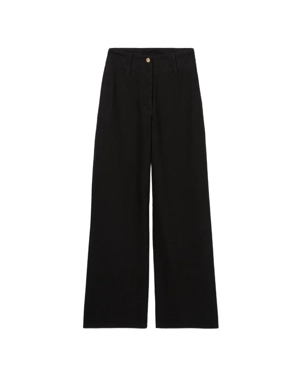 Claudie Pierlot Black Wide-Leg Denim Jeans