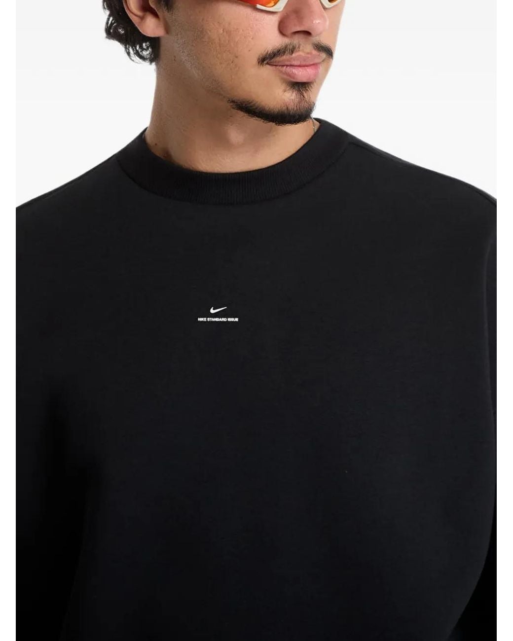 Nike Black Standard Issue Therma-Fit Sweater for men
