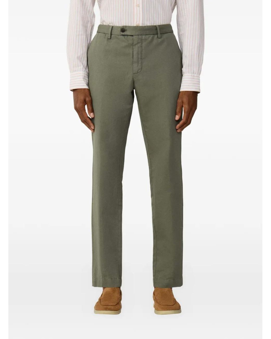 Hackett Green Kensington Slim-Fit Chino Trousers for men