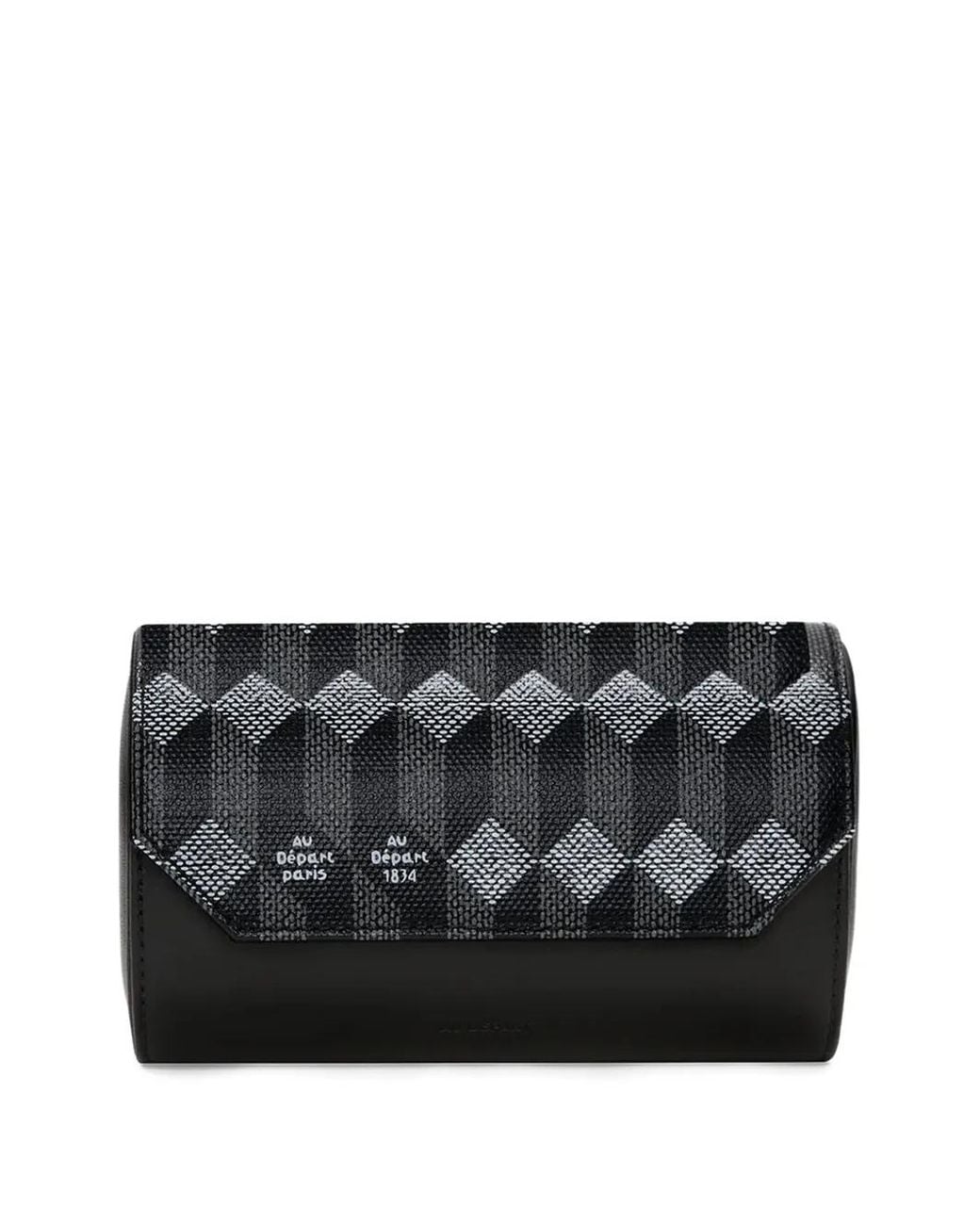 AU DEPART Black Geometric-Print Watch Case