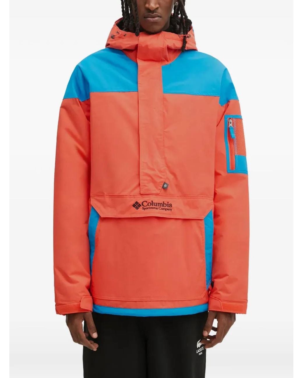 Columbia Blue Challenger Colour-Block Hooded Jacket for men
