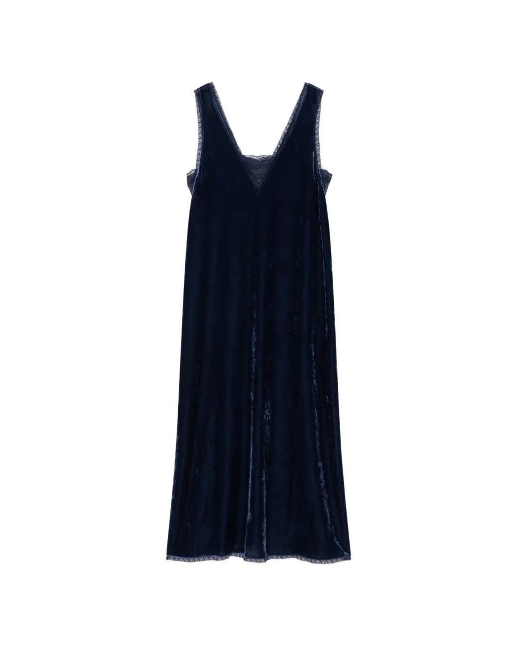 Zadig & Voltaire Blue Renzo Velvet Dress