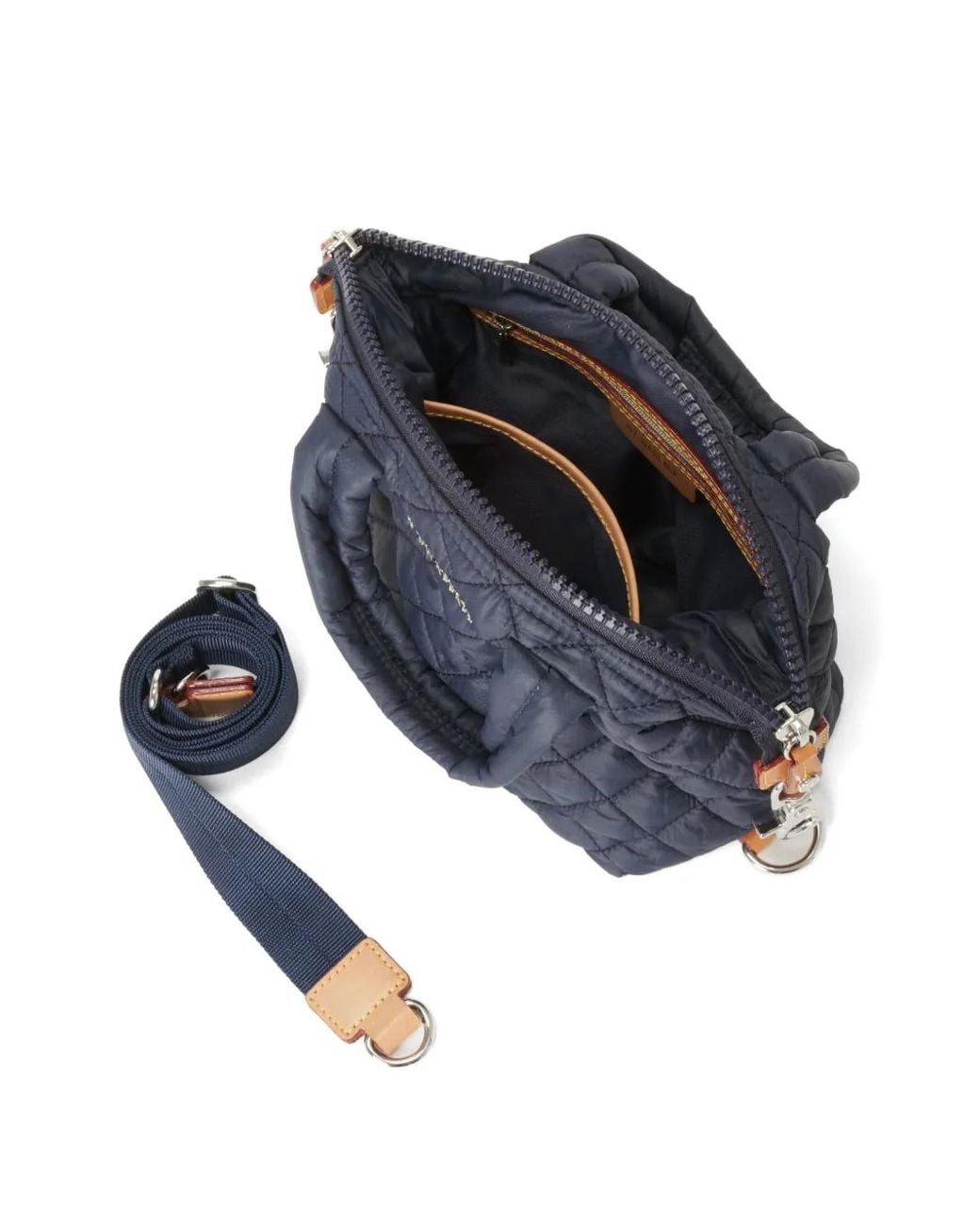 MZ Wallace Blue Micro Sutton Cross-Body Bag