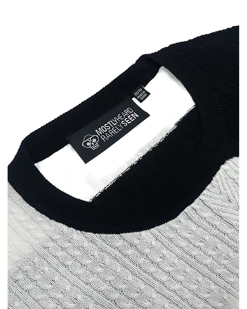 Haut En Maille Torsadée Mostly Heard Rarely Seen pour homme en coloris Black